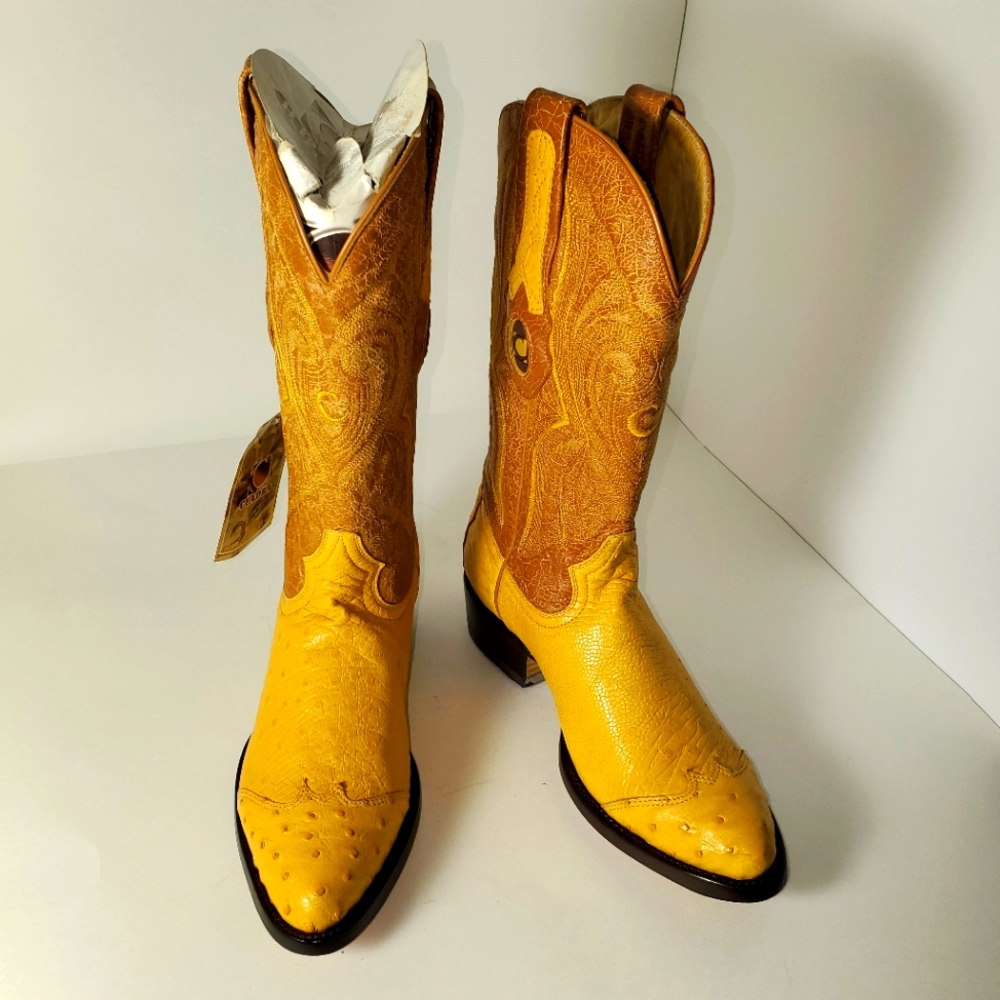 Cuadra Women's Western Cowboy Boots Tan Brown Size 6 M Handcrafted New with Tags